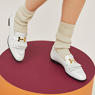 フリンジが素敵で足元お洒落★【HERMES】モカシン ロイヤル フリンジがキュート☆】HERMES☆モカシン《ロワイヤル》 (HERMES